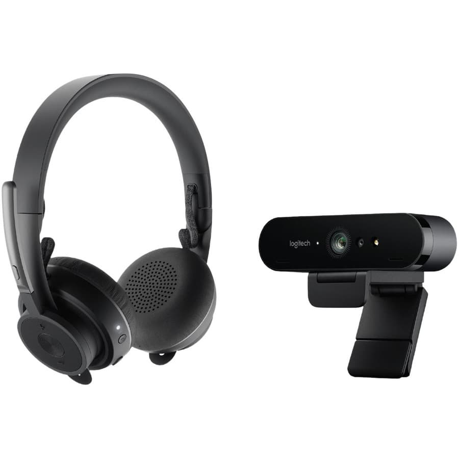 Logitech VC Zone Wrls + Brio Webcam Bundle | Pro Video Collaboration