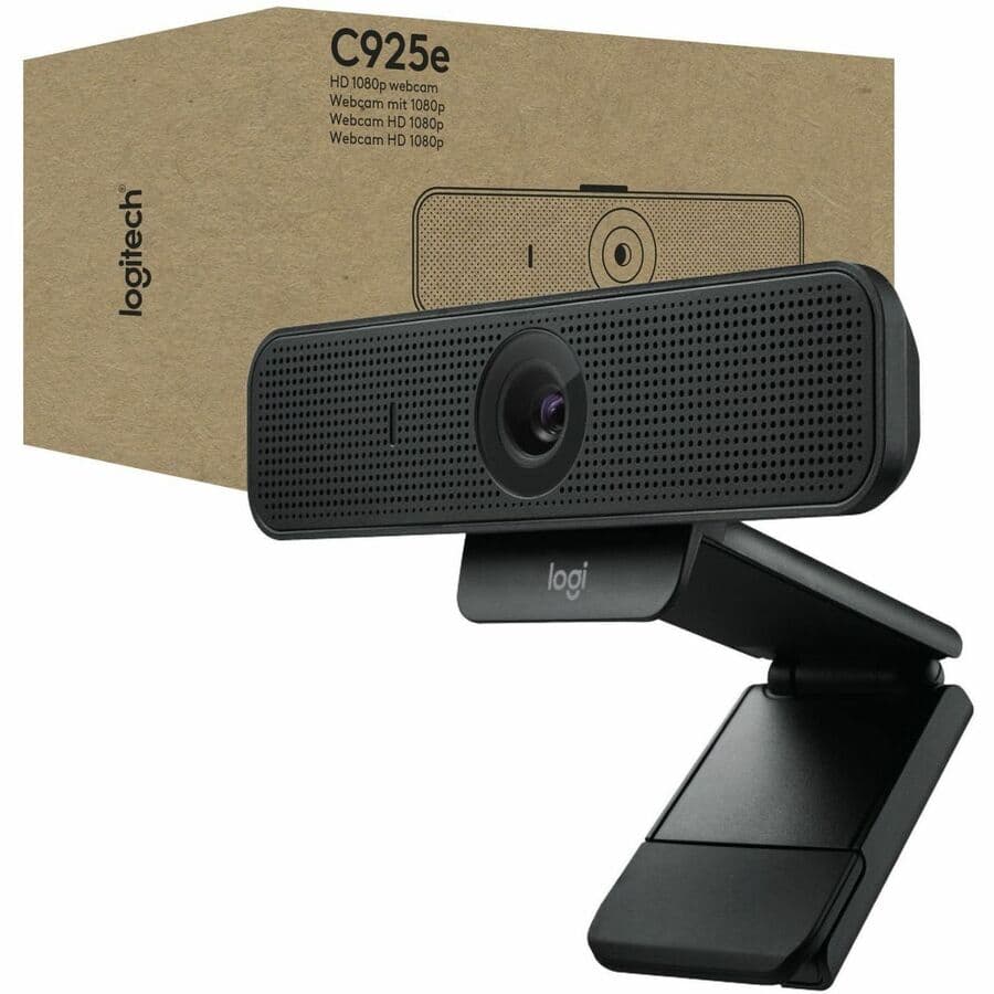 Logitech C925e Webcam 1080p 30 fps USB | Business Webcam, HD Video