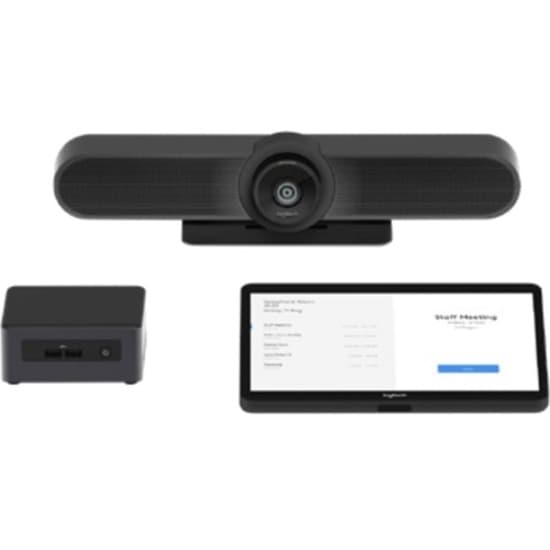 Logitech Tap bundle for small conference rooms with MeetUp and Intel NUC