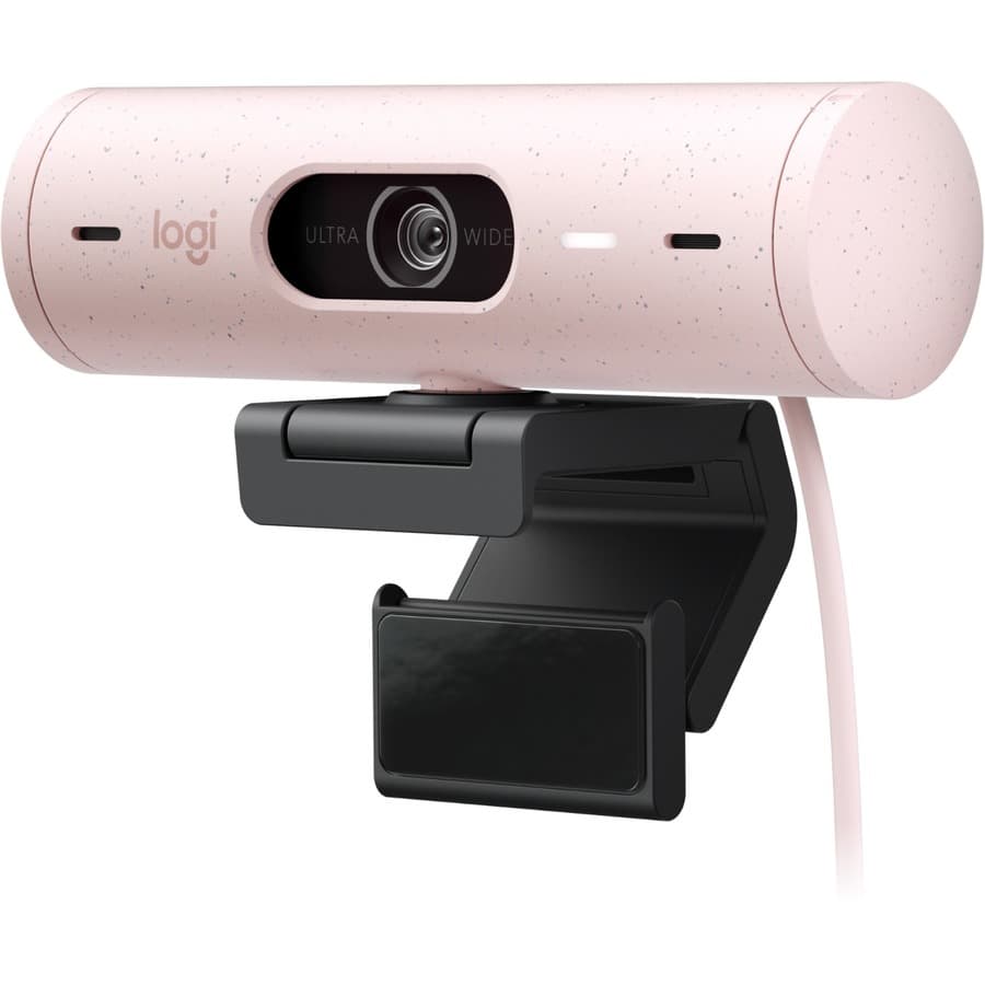 Logitech BRIO 500 Rose Webcam | 1080p, Autofocus, USB-C, Enterprise