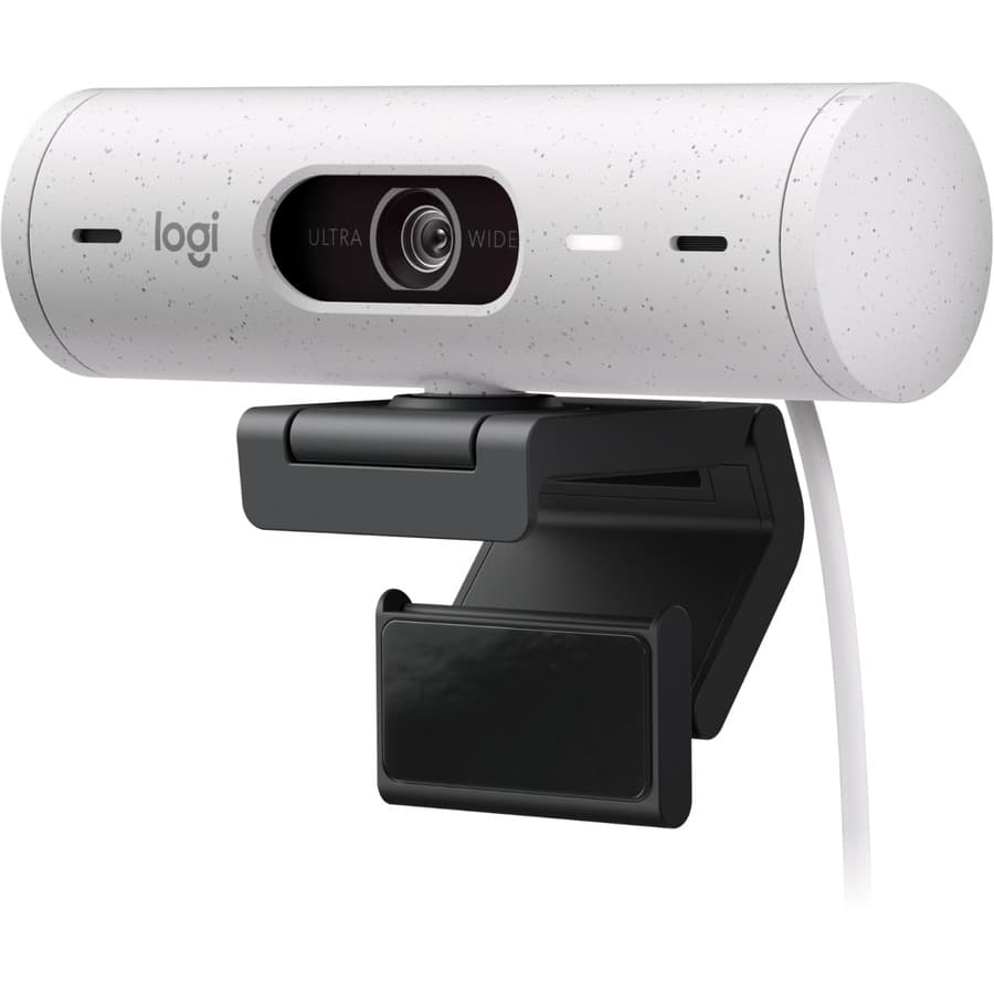Logitech BRIO 500 Off-White Webcam, 1080p 30 fps | USB-C, Enterprise