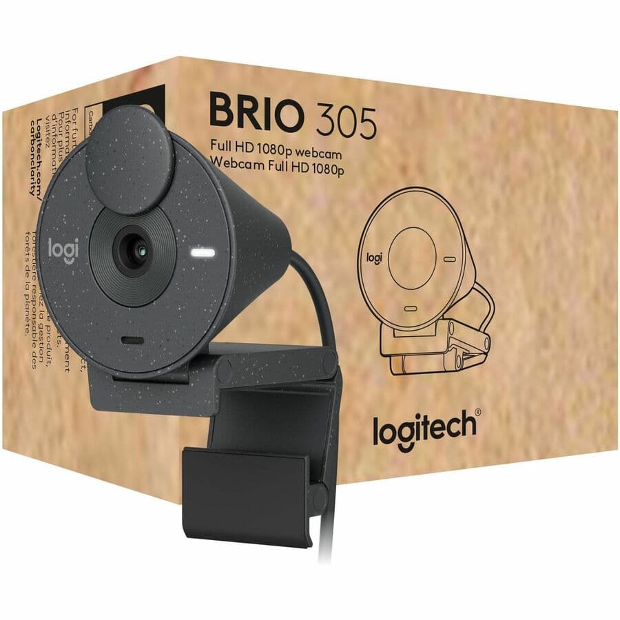 Logitech Brio 305 1080p Webcam | USB-C, Business Webcam