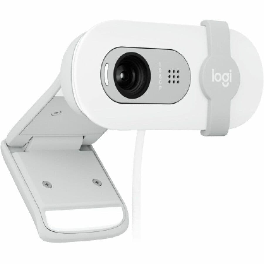 Logitech Brio 100 Webcam White 1080p HD | USB-A, 30 fps, Office