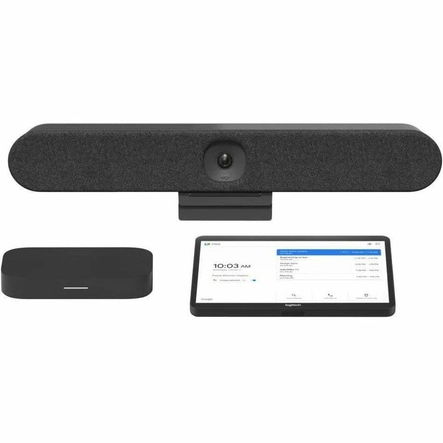 Logitech Rally Bar Huddle Tap Meet Compute for Google Meet Rooms | Huddle