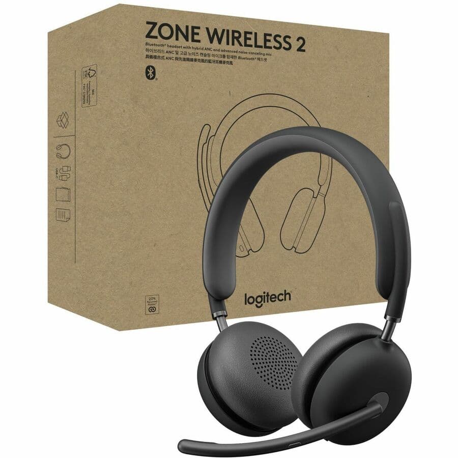 Logitech Zone Wireless 2 MS NBT | Wireless UC Headset