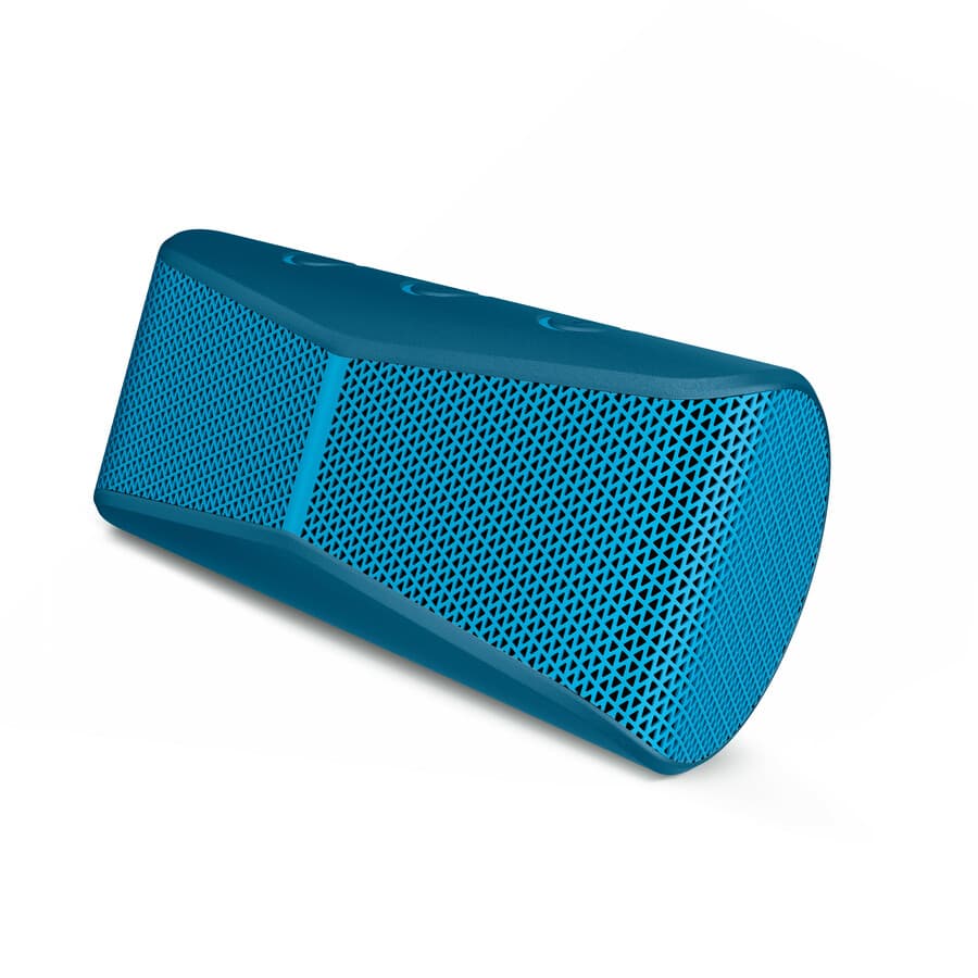 Logitech LA X300 wireless mobile speaker with red housing