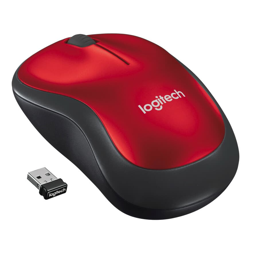 LOGITECH WIRELESS MOUSE M185 - RED view 6