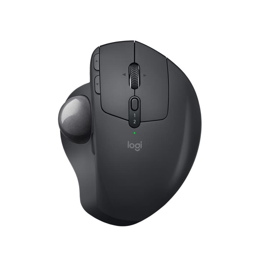 Logitech MX ERGO Plus wireless ergonomic trackball mouse for precision desktop control