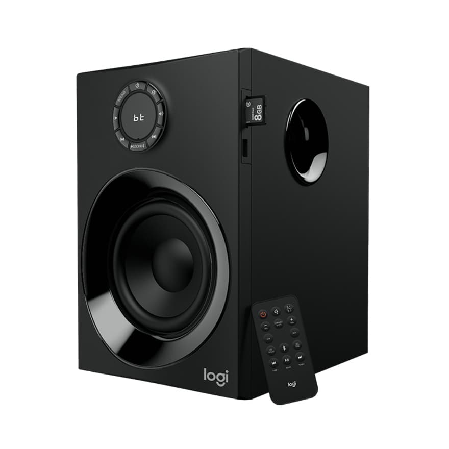 Logitech Z607 5.1 surround speaker system with subwoofer and Bluetooth connectivity