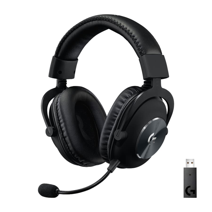 Logitech PRO X Wireless LIGHTSPEED gaming headset with boom mic and over-ear design