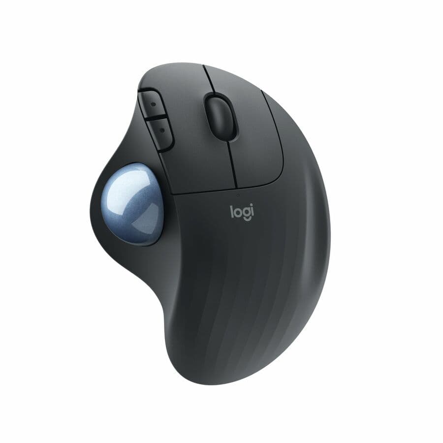 Logitech ERGO M575 wireless trackball mouse in black for ergonomic business use