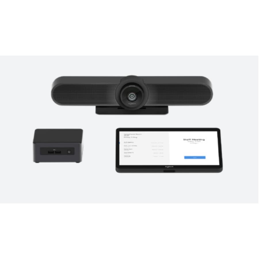 Logitech Tap bundle for small conference rooms with MeetUp and Intel NUC