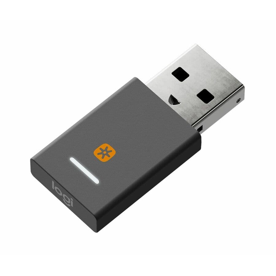 Logitech Zone Wireless Plus Unifying audio receiver in graphite for desktop headset pairing