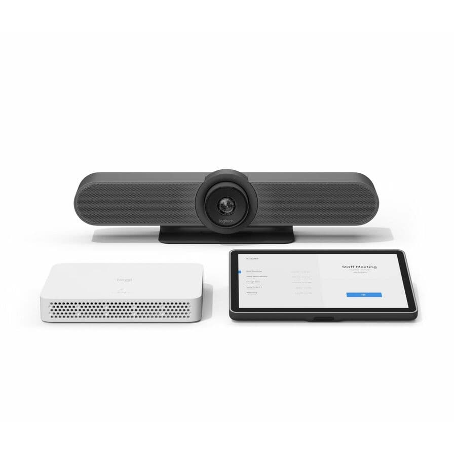 Logitech VC MeetUp RoomMate and Tap IP bundle for Zoom Rooms and RingCentral Rooms