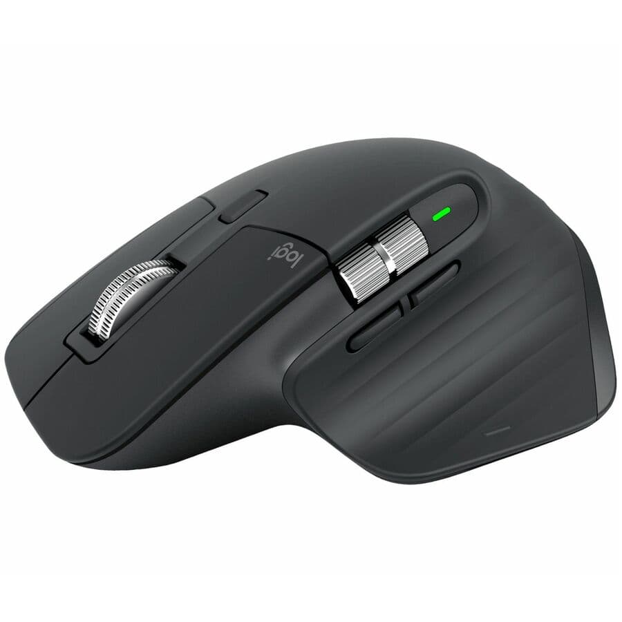 Logitech MX Master 3S ergonomic wireless mouse in gray for notebook productivity