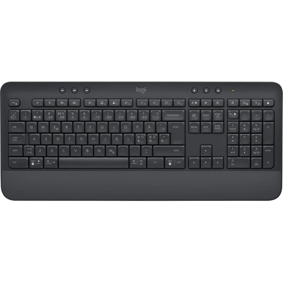 Logitech K650 wireless keyboard in graphite with Spanish layout