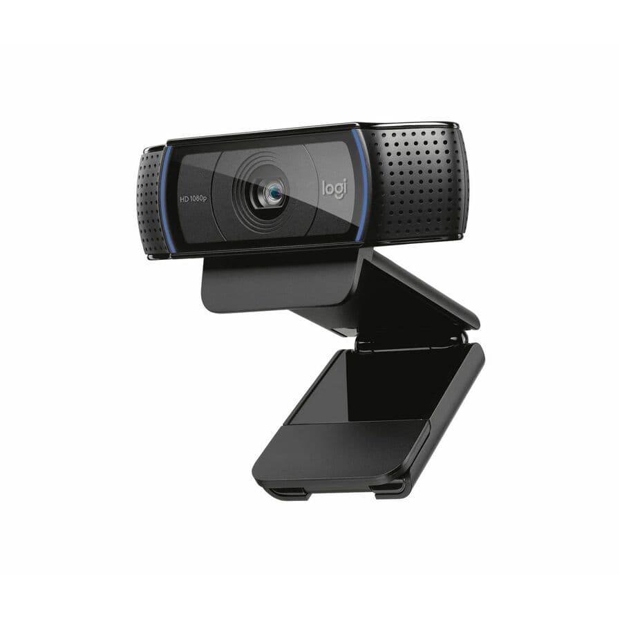 Logitech HD Pro Webcam C920 USB webcam with 1080p video, autofocus, and stereo microphone
