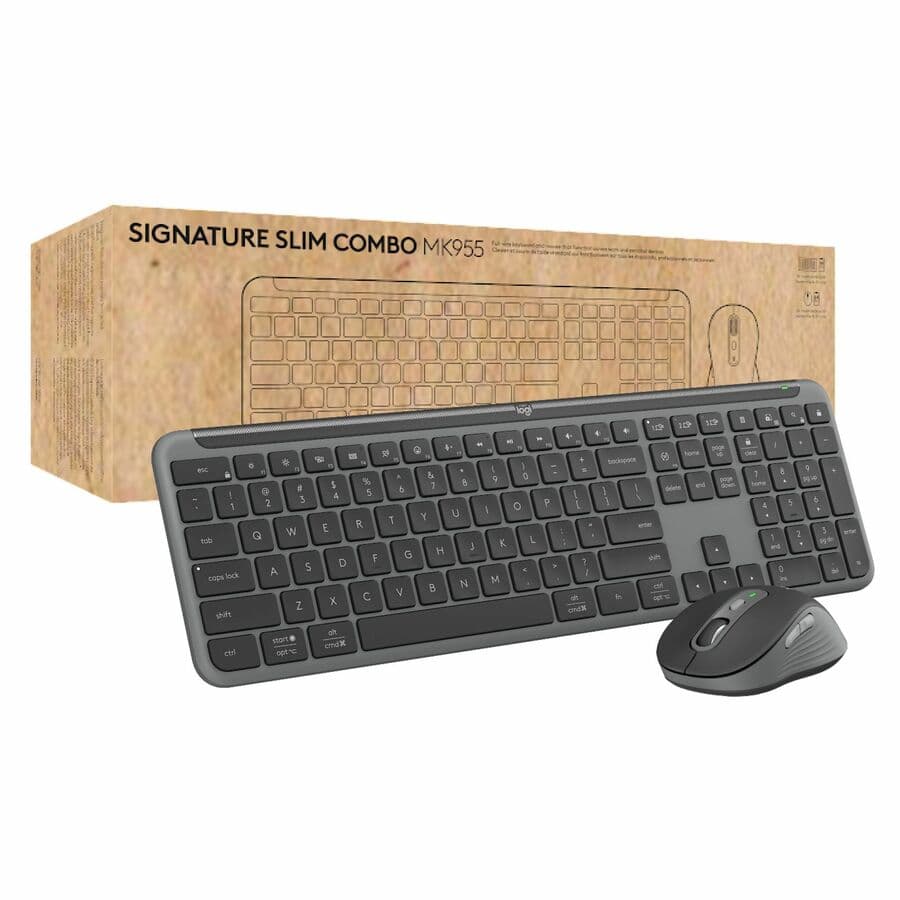 Logitech Slim Combo MK955 for Business wireless keyboard and mouse set