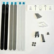 Logitech Tap Scheduler tape and screws mounting kit for fixed installation