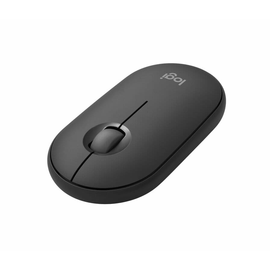 Logitech Pebble Mouse 2 M350s in Tonal Graphite, compact Bluetooth wireless mouse
