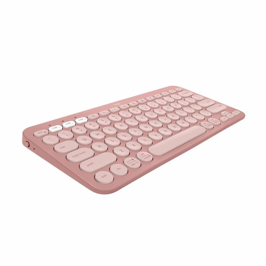 Logitech K380 Pebble Keys 2 wireless keyboard in Rose, compact Bluetooth keyboard