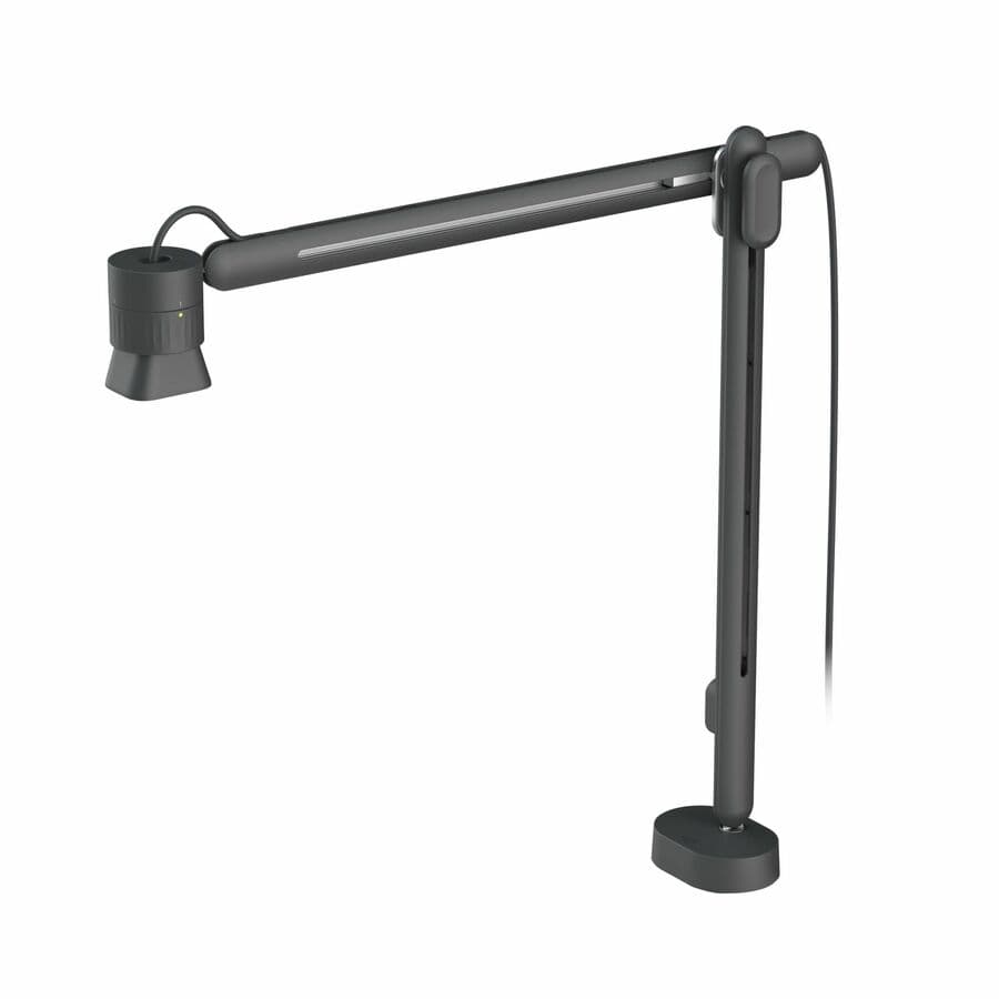 Logitech REACH document camera with clamp mount for flexible tabletop installation