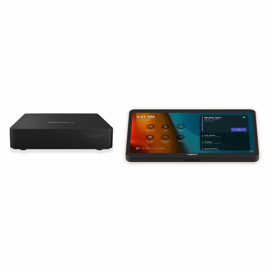 Logitech TAPMSTBASELNV4 Microsoft Teams room bundle with Lenovo Core Gen 2 and Logitech Tap
