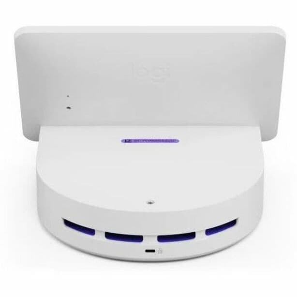 Logi Dock Flex in Graphite for shared desk docking in a hybrid office