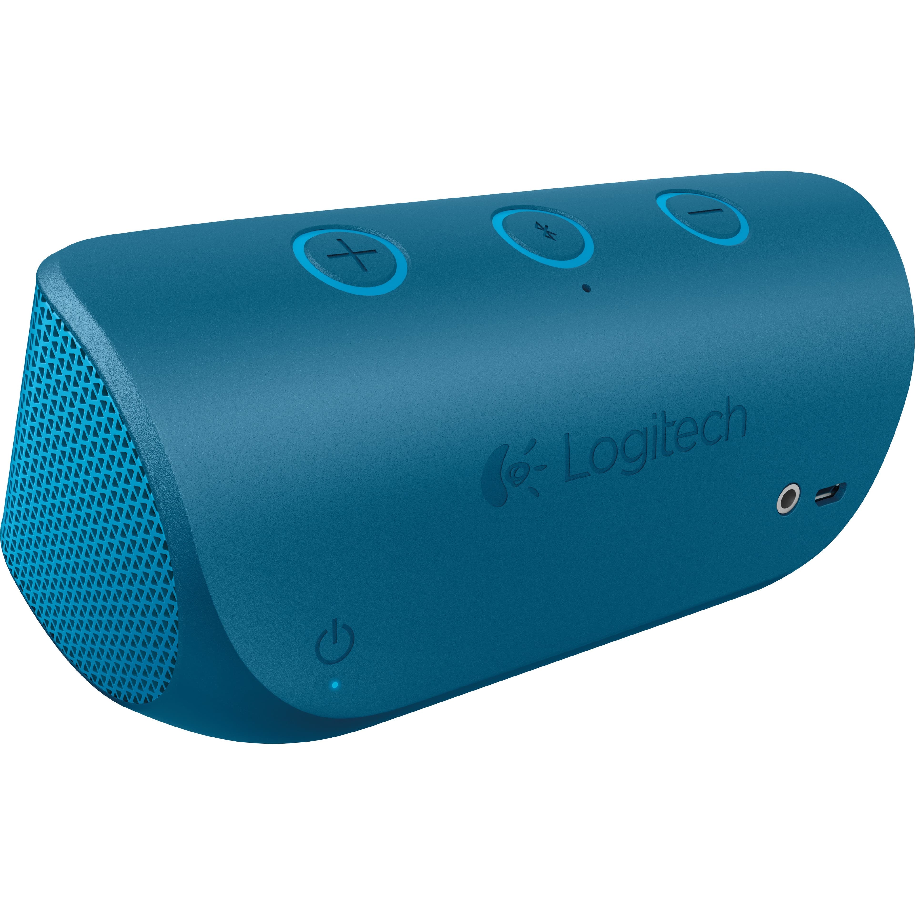 Logitech LA X300 wireless mobile speaker with red housing