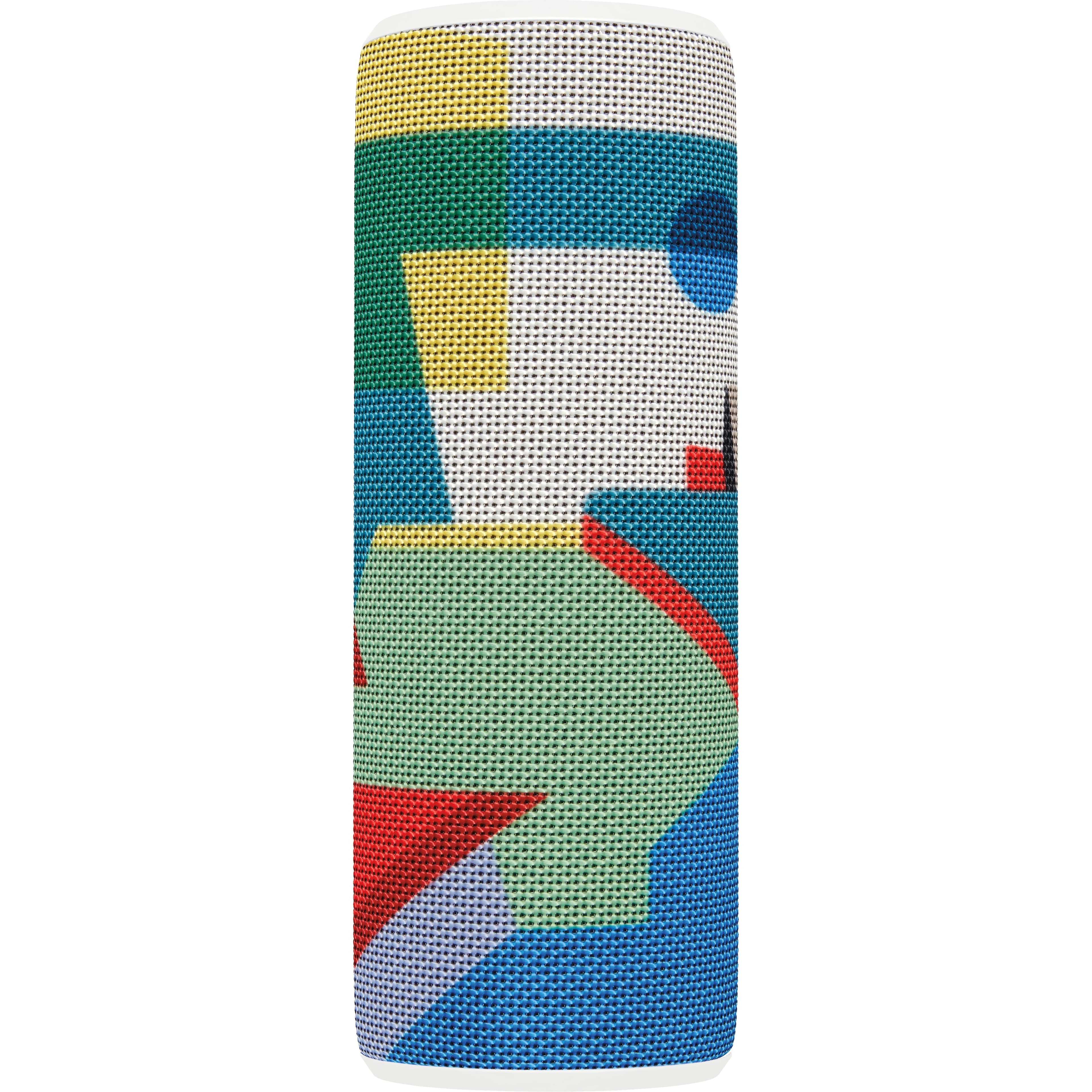 Ultimate Ears MEGABOOM Kaleidoscope portable Bluetooth speaker in a cylindrical design