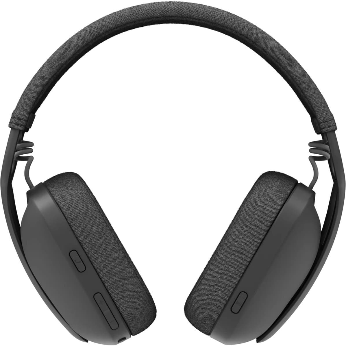 Logitech Zone Vibe 125 Graphite wireless Bluetooth over-ear headset with built-in microphone