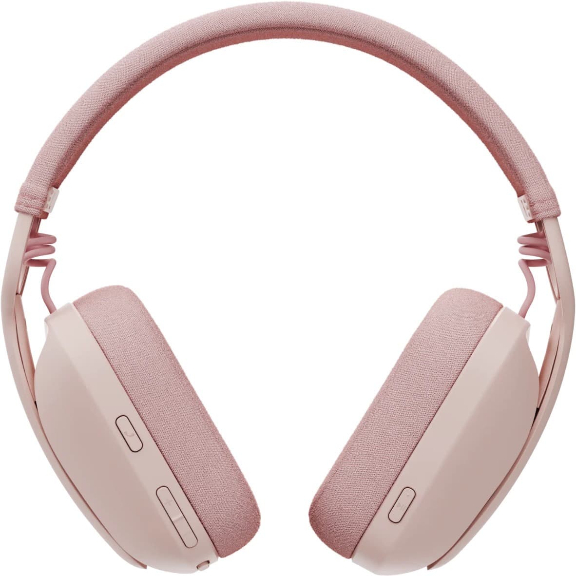 Logitech Zone Vibe 100 Rose wireless headset with boom microphone