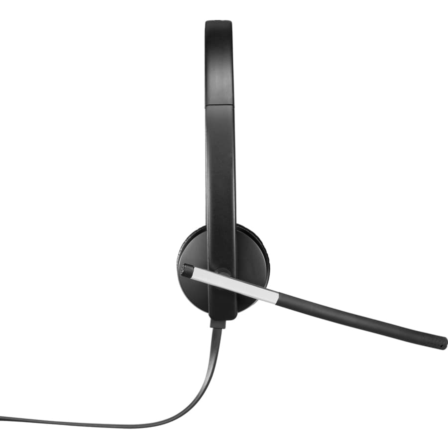 Logitech USB Headset Stereo H650e wired business headset with inline controls and in-call LED
