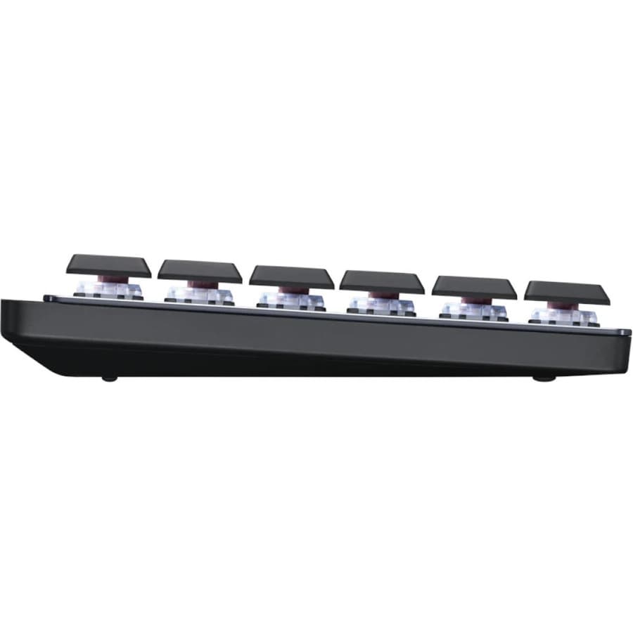 Logitech MX Mechanical wireless illuminated keyboard in graphite with perforated frame