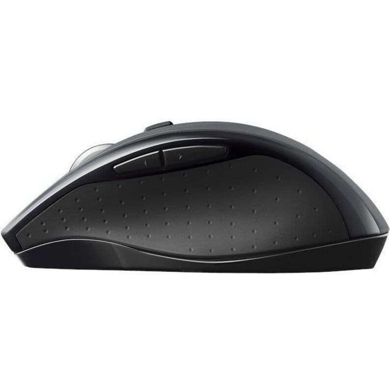 Logitech Marathon M705 wireless mouse, full-size shape, additional side buttons visible