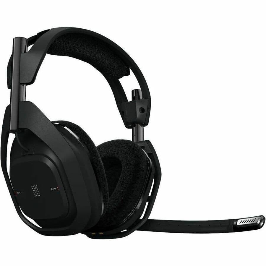 Logitech A50 X wireless gaming headset with HDMI base station and black finish
