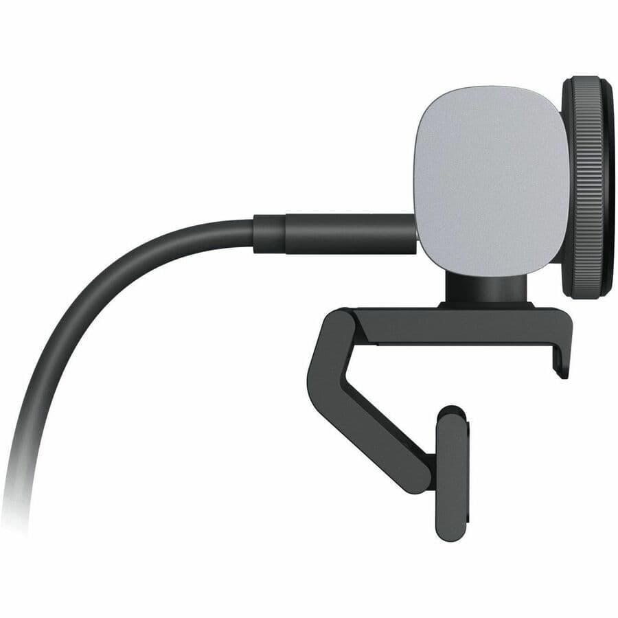 Logitech MX Brio Graphite LAT webcam with 4K video, USB-C connectivity, and clip mount