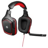 Logitech G230 wired stereo gaming headset with over-ear cups and boom microphone