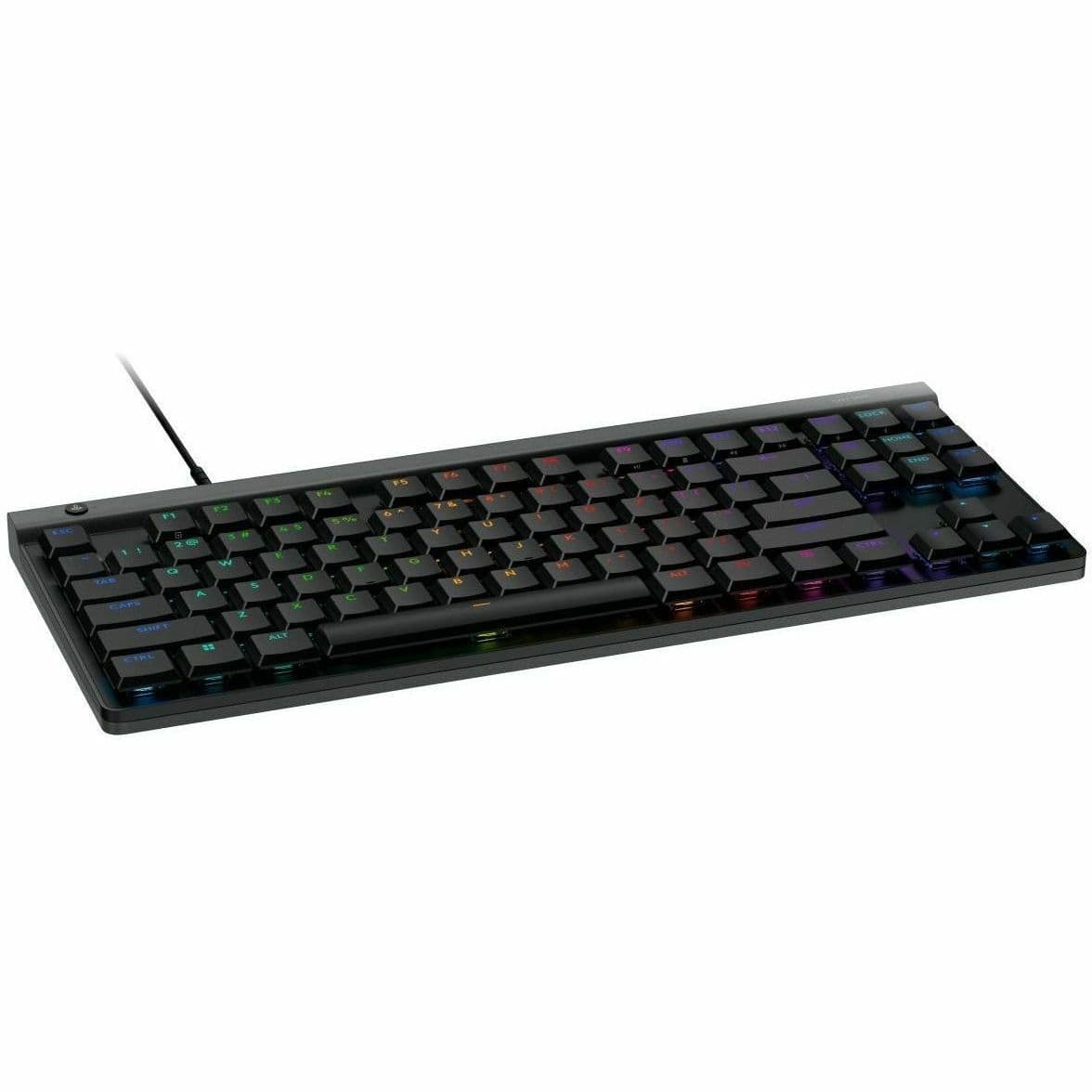Logitech G515 TKL Tactile Black tenkeyless mechanical keyboard with low-profile black design