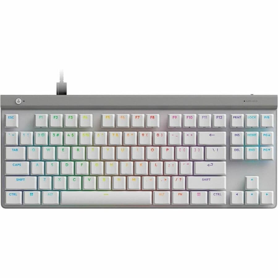 LOGITECH G515 TKL WIRED GAMING KEYBOARD - WHITE - TACTILE - US view 6