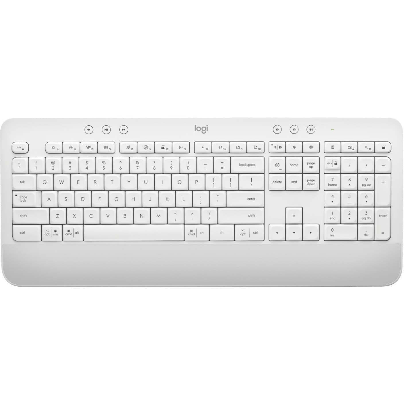 LA K650 WLS KYBD OFF WHITE SPA view 9