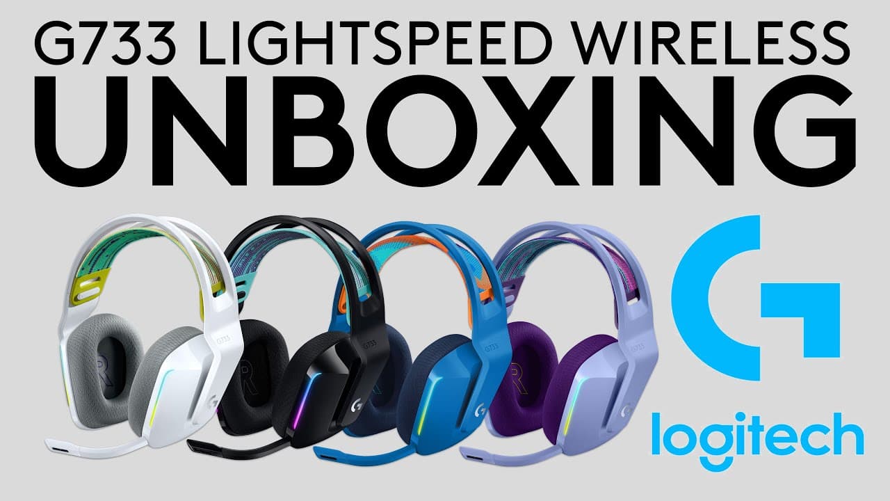 Logitech G733 LIGHTSPEED Wireless Headset UNBOXING