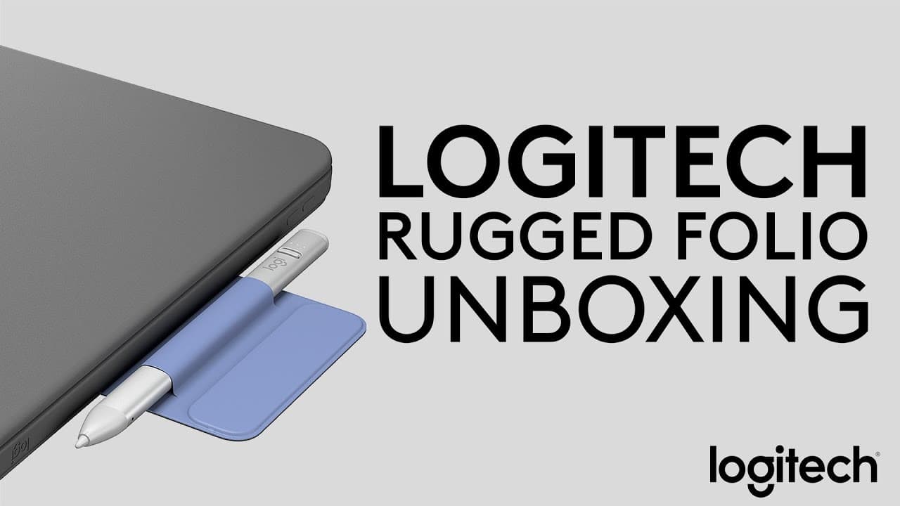 Logitech Rugged Folio iPad case UNBOXING and SETUP