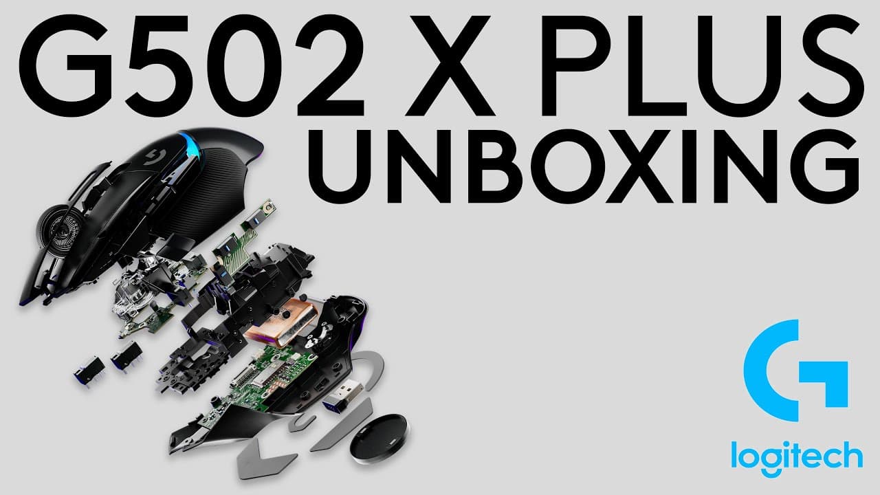 Logitech G502 X PLUS LIGHTSPEED Wireless Mouse UNBOXING