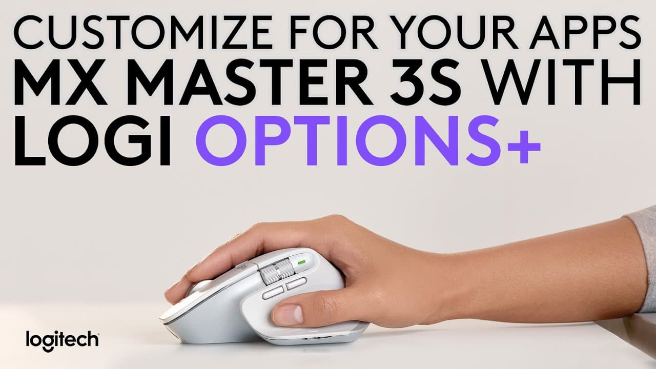 How to customize MX Master 3S Mouse to your Apps with Logi Options+