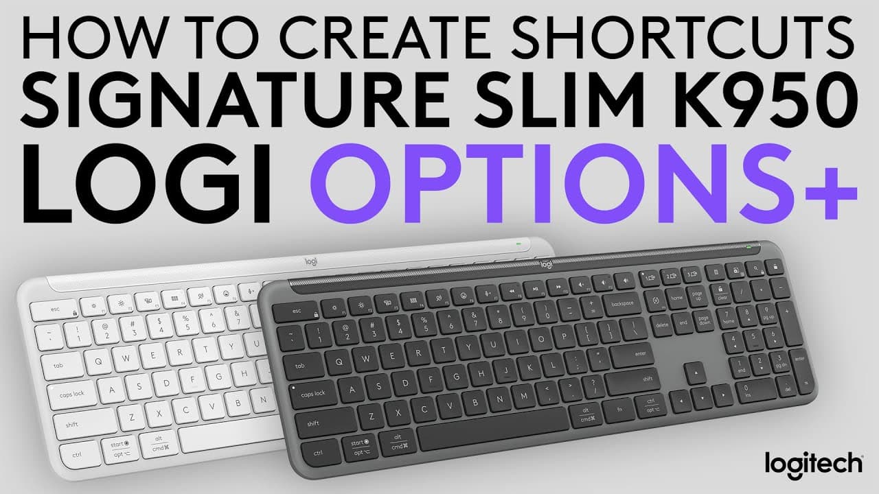 How to customize Signature Slim K950 keyboard using Logi Options+