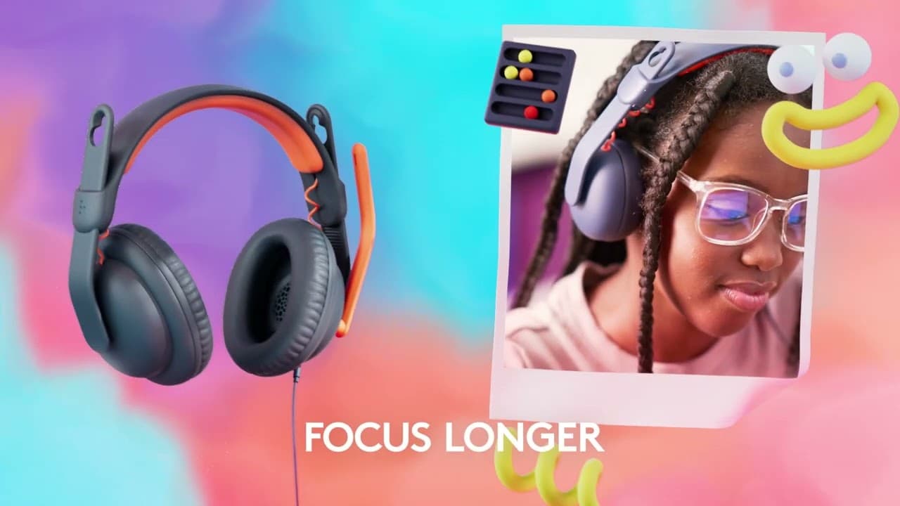 Logitech Zone Learn Wired Headsets for Learners