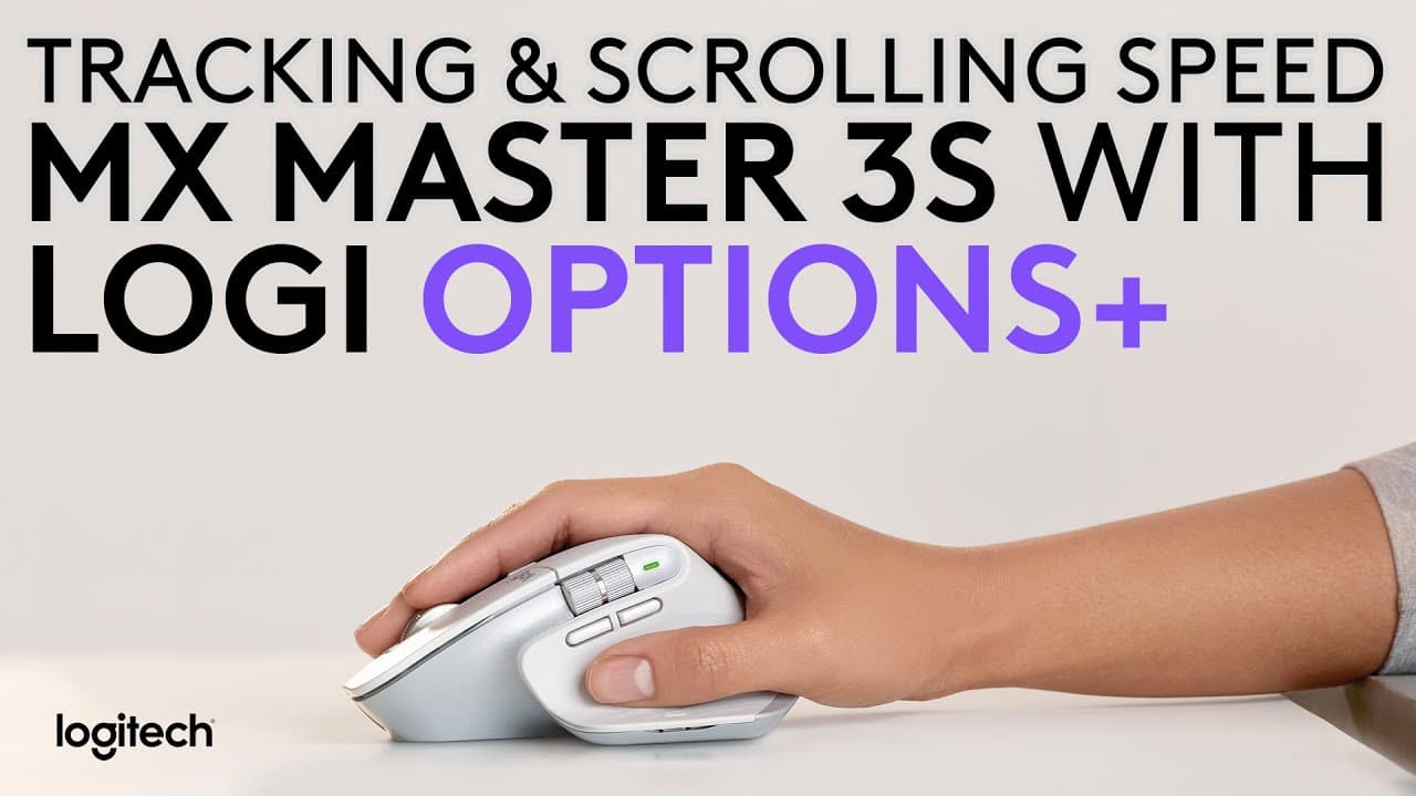 How to adjust MX Master 3S Mouse's tracking and scrolling speed with Logi Options+