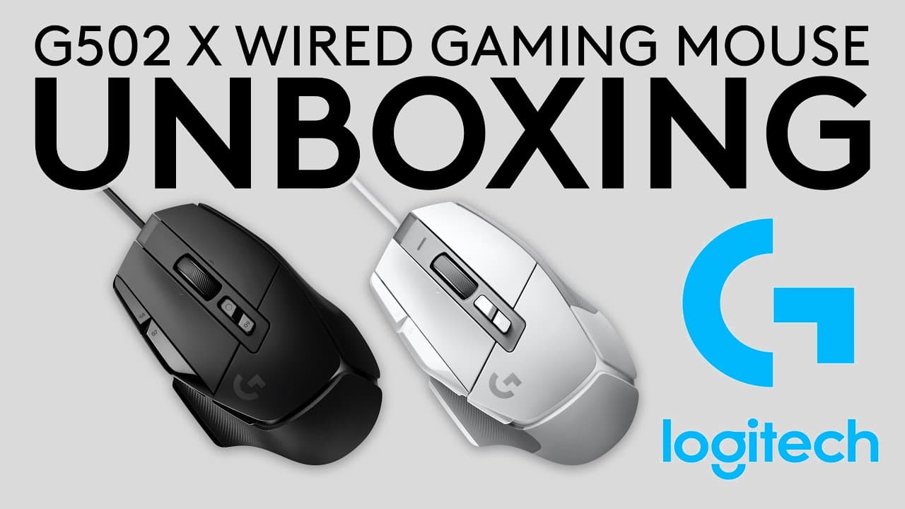 Logitech G502 X WIRED Gaming Mouse UNBOXING