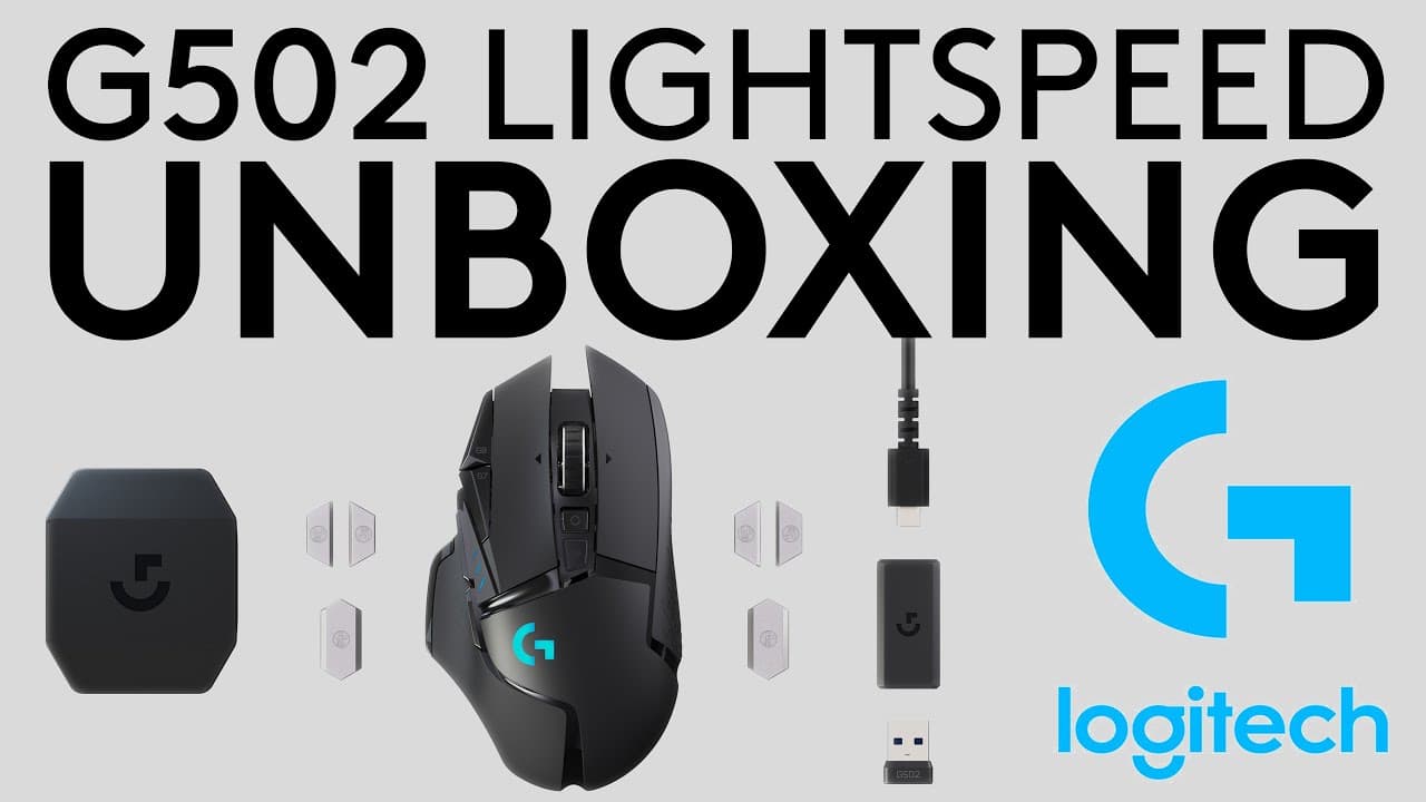 Logitech G502 LIGHTSPEED Wireless Mouse UNBOXING
